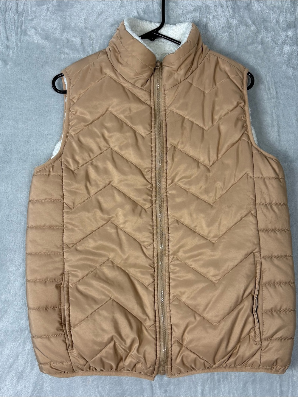 NorthPoint Copper Color Insulated Puffer Vest Full Zip Stand Collar Woman's L